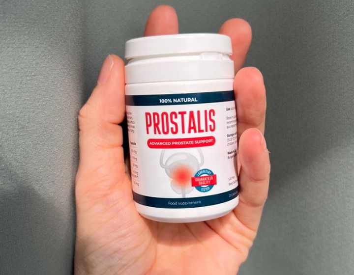 Envase de Prostalis en la mesita de noche